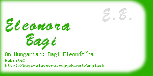 eleonora bagi business card